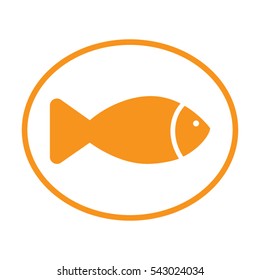 fish icon vector illustration eps10