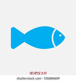 fish icon vector illustration eps10
