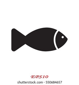 fish icon vector illustration eps10