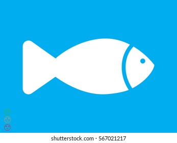 fish icon vector illustration eps10