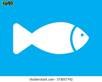 fish icon vector illustration eps10