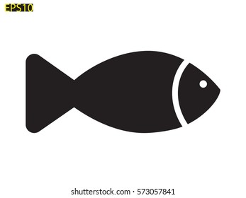 fish icon vector illustration eps10