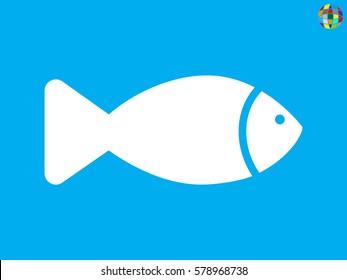 fish icon vector illustration eps10