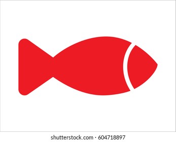 fish icon vector illustration eps10