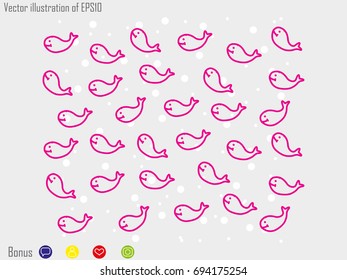 fish icon vector illustration eps10