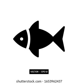 fish icon vector illustration logo template for many purpose isolated on white background