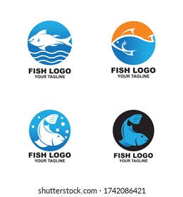 Entwurf eines Zeichens für das Logo für die Darstellung von Fischen;
