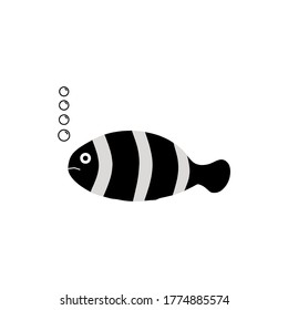 Vektorgrafik-Logo für Fischsymbol