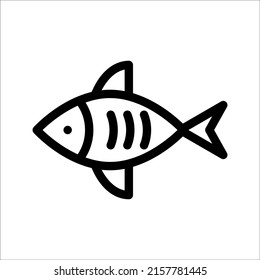 fish icon vector illustration logo template for various purposes isolated on white background, eps 10.