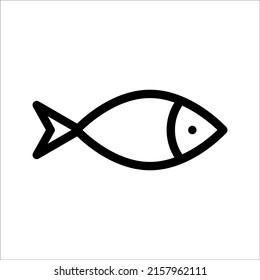 fish icon vector illustration logo template for various purposes isolated on white background, eps 10.