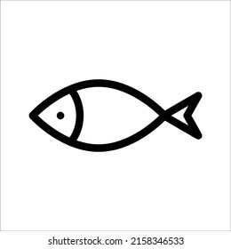 fish icon vector illustration logo template for various purposes isolated on white background, eps 10.