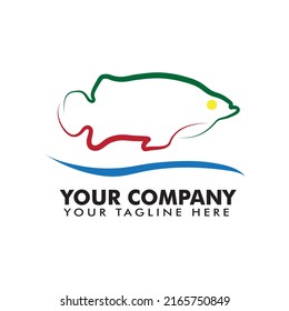 Fish Icon Vector Illustration Logo Template Design
