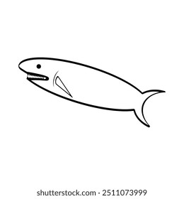 Fish icon vector illustration logo design