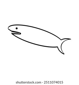 Diseño de logotipo de Ilustración vectorial de icono de pescado