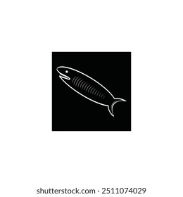 Fish icon vector illustration logo design