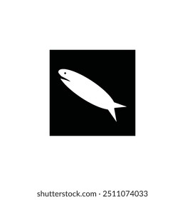 Fish icon vector illustration logo design