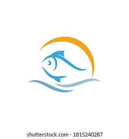 Vektorgrafik-Symbol für Fisch