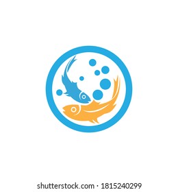 fish icon vector illustration sign