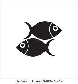 FISH ICON VECTOR ILLUSTRATION SYMBOL DSIGN