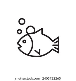 diseño de logotipo de ilustración de vectores de íconos de peces