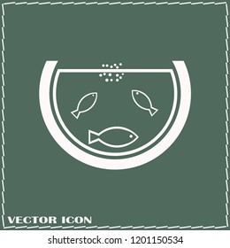 Fish icon vector isolated