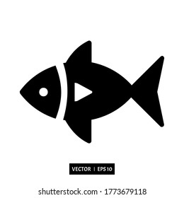 Fish icon vector isolated illustration perfect for all project