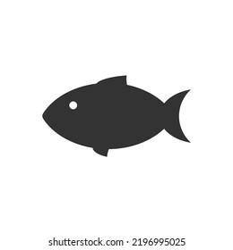 Fish icon vector isolated on white background.
