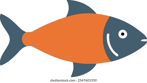 Fish icon vector isolated on white black background. food illustration sign collection. Fish icon