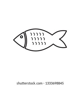 Fish icon  Vector Logo Template