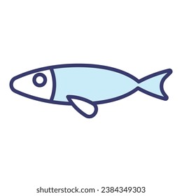 Vector de íconos de peces en el diseño de moda