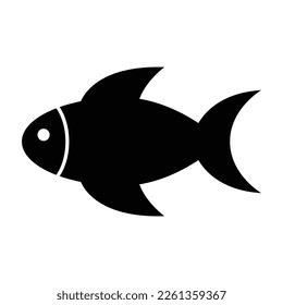 fish icon vector restaurant sign logo