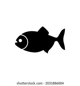 Fish icon vector. Seafood illustration sign. food symbol or logo.