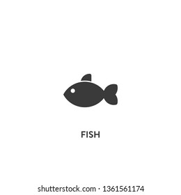 fish icon vector. fish sign on white background. fish icon for web and app