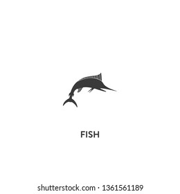 fish icon vector. fish sign on white background. fish icon for web and app