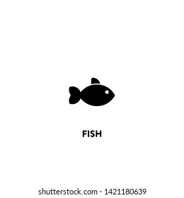 fish icon vector. fish sign on white background. fish icon for web and app