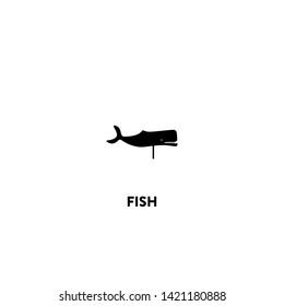 fish icon vector. fish sign on white background. fish icon for web and app