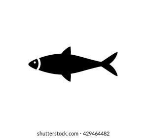 Fish icon. vector fish. Fish silhouette. Seafood icon  