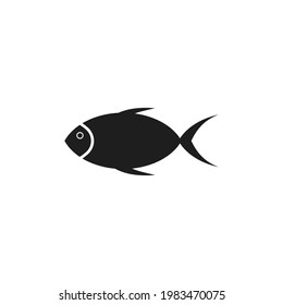 Fish icon vector. Simple fish sign