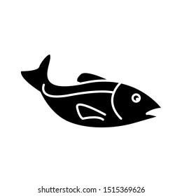 fish icon vector in simple style template