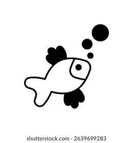 Fish Icon vector stock illustration