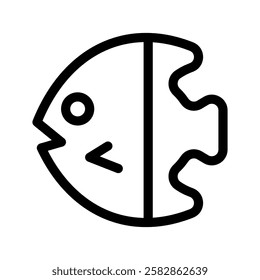 Fish Icon Vector Symbol Design Illustration