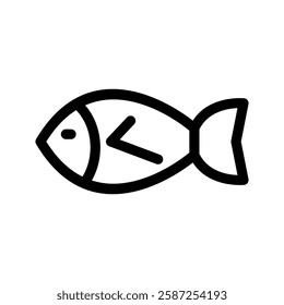 Fish Icon Vector Symbol Design Illustration