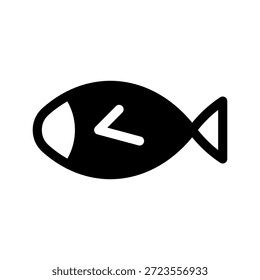 Ilustración de diseño de símbolo de Vector de icono de pescado