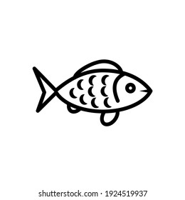 Fish icon vector symbol illustration