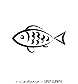 Fish icon vector symbol illustration