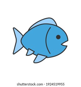 Fish icon vector symbol illustration