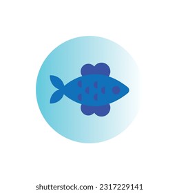 Fish icon vector symbol illustration