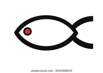 Fish icon vector symbol illustration
