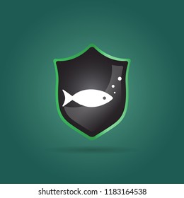 fish icon. water animal