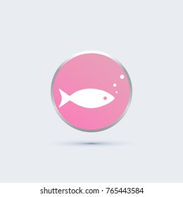 fish icon. water animal